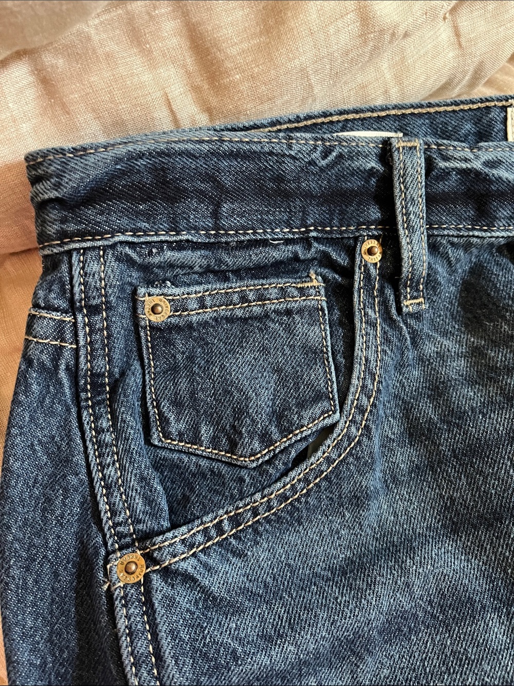 Universal Threads Barrel Ankle Jeans - Dark Wash 12 - Picture 8 of 8